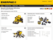 Tablet Screenshot of enerpaccad.com